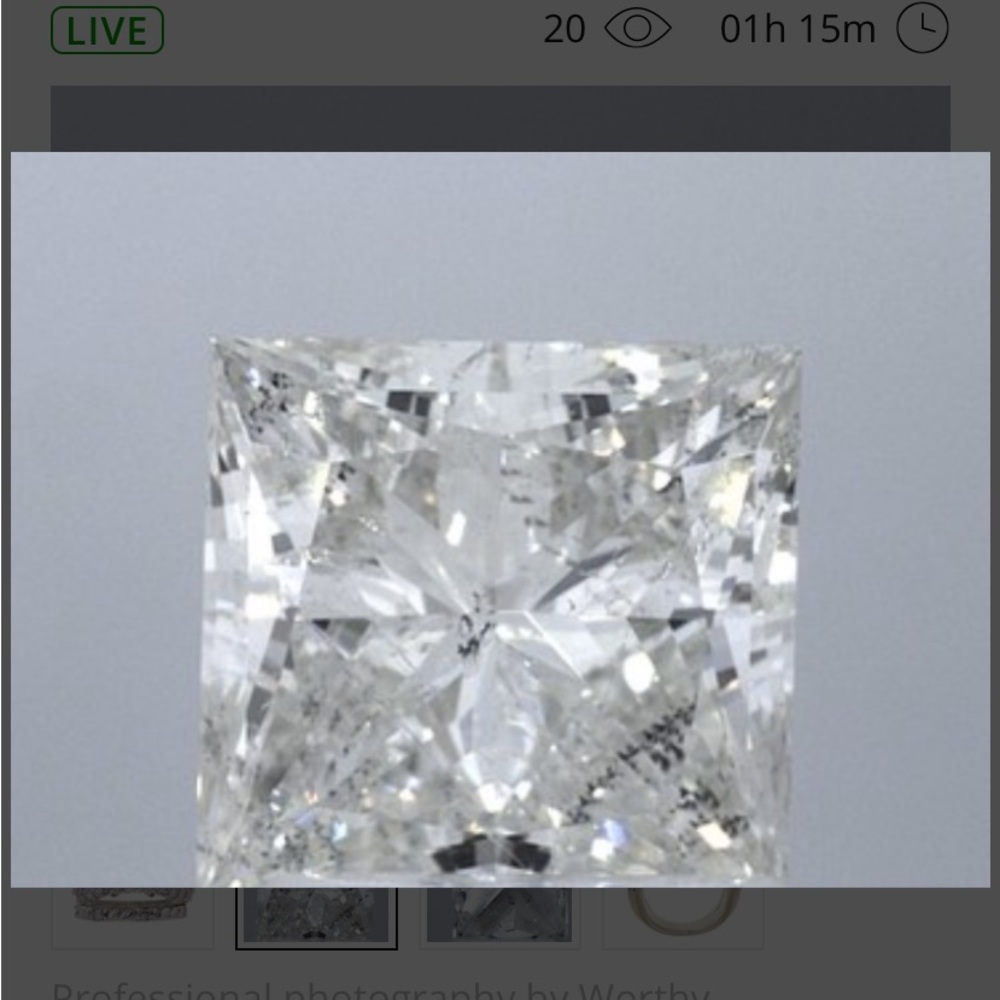 STUNNING CUSTOM ENGAGEMENT RING!!! - Picture 3 of 8